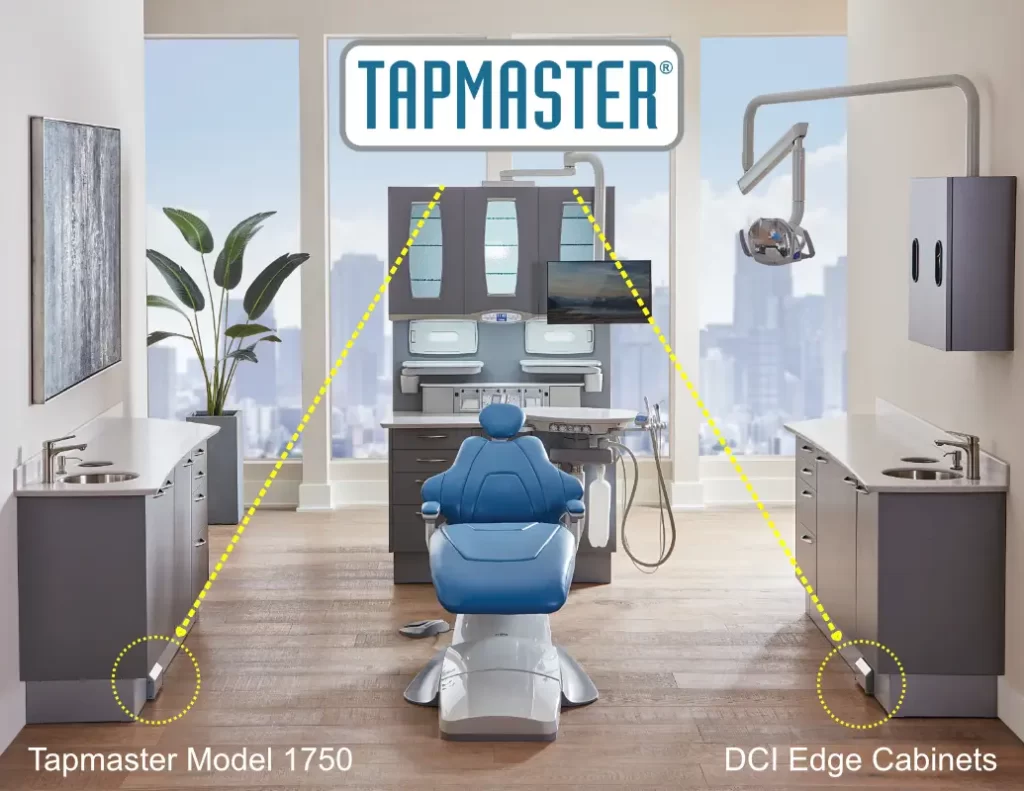 DCI Edge Series 5 cabinets with Tapmaster Model 1750 hands-free faucets.